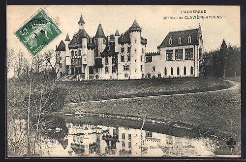 Cpa clavière ayrens - cpa, château