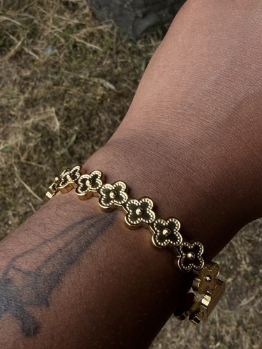Bracciale quadrifoglio oro - ,