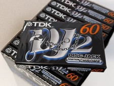 Box 10 cassette Tdk DJ 2 60 minuti Disk Jack Position Chrome