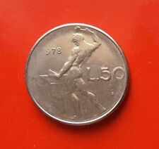 50 LIRE 1978 ERRORE -SENZA L'1 DELLA DATA E CON 9 EVANESCENTE AL ROVESCIO [A411]