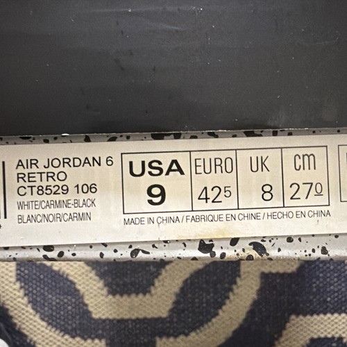 Taglia nike air jordan - 9, 6