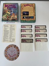Secret of Monkey Island (1990) IBM PC 5,25" 8 dischi + quadrante-A-pirata + riferimento