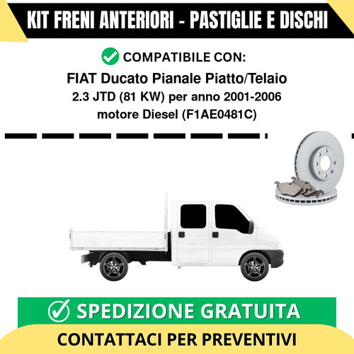 Kit freni anteriori pastiglie - kit,