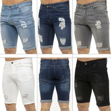 Pantaloni Corti In Denim Da