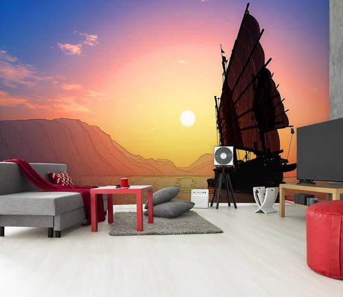 Carta parati sunset - da, 3d