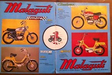 ANNI 70 ADEVERTISING PUBBLICITà MALAGUTI HOMBRE TOTEM CAVALCONE MOTORIK