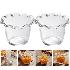  2 Pcs Ciotole Insalata Dessert Bicchiere Per Frutta Ciotola Snack