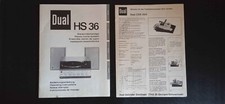 Istruzioni / manuale originali giradischi DUAL HS 36
