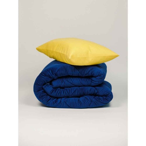 Trapunta velvet blu effetto - trapunta,