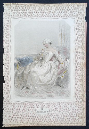 Stampa antica art nouveau - stampa, 1889
