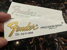 2 Pezzi Adesivi FENDER