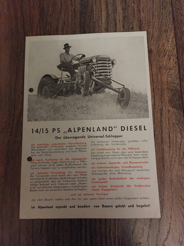 Original prospekt alpenland - original,