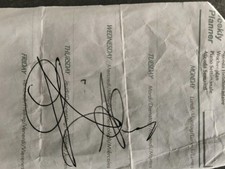 Autografo Gigi D' Alessio