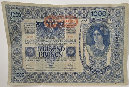 Banconota 1000 mila - , corone