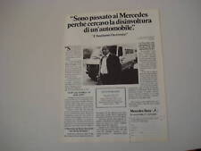 advertising Pubblicità 1979 MERCEDES 307 D FURGONE
