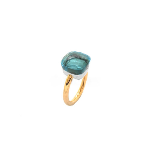 Anello topazio blu gemma - anello,