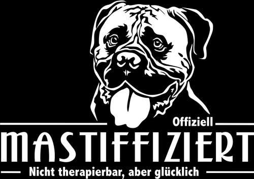 Adesivo auto bullmastiff - adesivo,