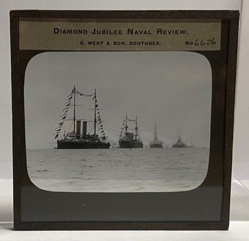 Antique magic lantern slide - lantern,