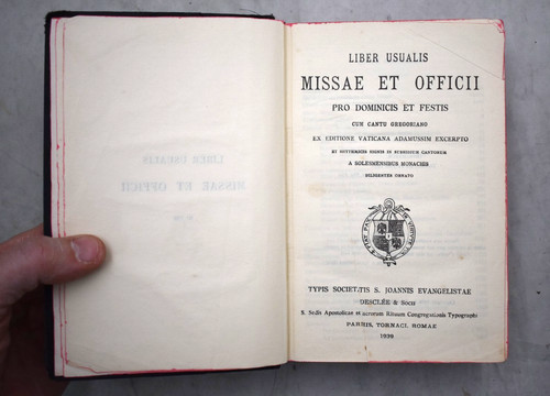 Vecchio libro liturgico - , liber