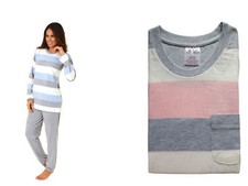 Pigiama donna girocollo manica