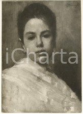 1935 ROMA Galleria d'Arte Moderna Antonio MANCINI Donna *Foto coeva del quadro