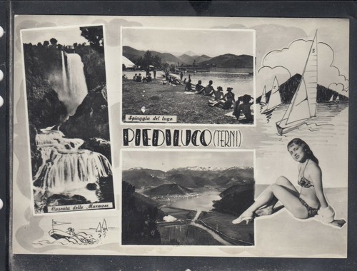 Cartolina piediluco terni - cartolina,