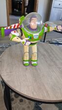 Toy Story BUZZ LIGHTYEAR Thinkway cromato antigravità non testato 12" COSÌ COM'È