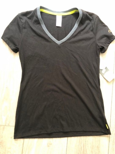Zumba shirt nera scollo v - t,