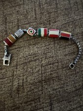 Bracciale Con Charm Estraibili, Punzonato Argento 925. Marca ITALYANISSIMO