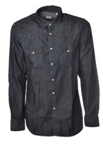 camicia jeans western da Uomo Xacus Taglia 40-41 Colore Denim