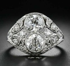 Anello Art Deco 3,70CT Lucido
