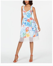 NWT Donna Ricco Bright Splashy