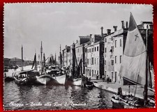 CARTOLINA CHIOGGIA BARCHE ALLA DERIVA S. DOMENICO 1951  ( C 29 )