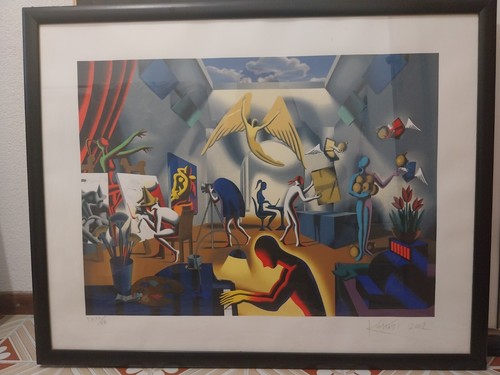 Litografia mark kostabi - mark,