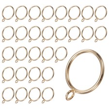 30 Pack Gold Curtain Rings