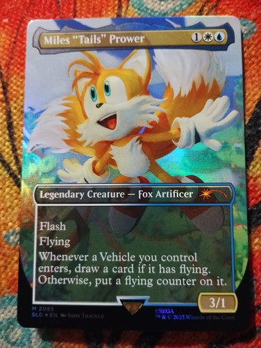 Borderless foil miles - foil, "tails"