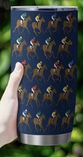 Bicchiere corsa cavalli