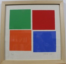 PIERO DORAZIO  importante serigrafia del 1967