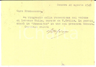 1948 genova cartolina - 1948,
