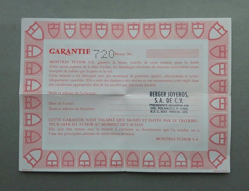 Tudor rolex guarantee warranty - tudor,