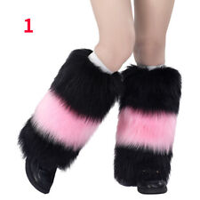 A Righe Pelliccia Finta Donna