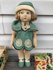 Bambola vintage italiana Lenci serie 111 in feltro 13,5"