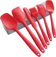 Set Di Spatole in Silicone, Utensili per Cucinare, Miscelare E Pentole Antiadere