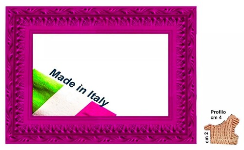 Cornice fuxia stile barocco - , in