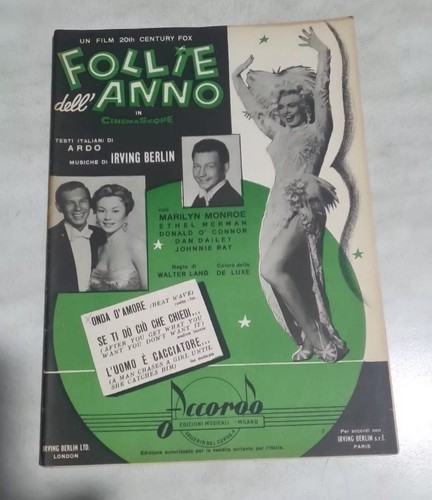 Spartito musicale film follie - spartito,