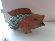 RARA SCULTURA PESCE BRUTALISTA