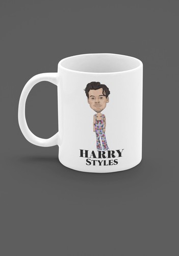 Harry styles cartoon mug - cartoon,