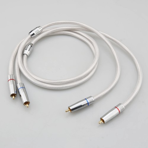 Coppia cavo rca argento puro - rca,