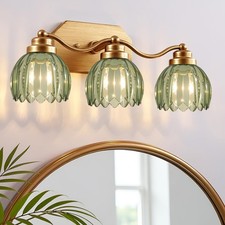 Luci Vanità Oro, 3 Luci