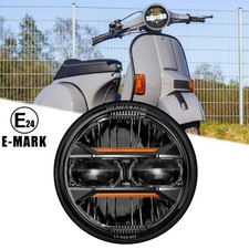 LED MOTO H4 5.75" FARO PROIETTORE PER HARLEY PIAGGIO VESPA VESPONE PX BEVERLY
